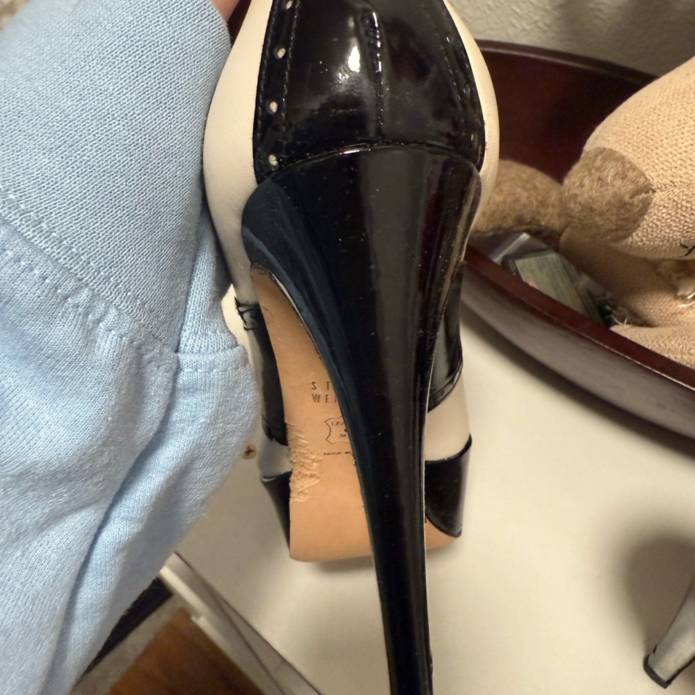 Stuart Weitzman Black and White Heels - Picture 8 of 12